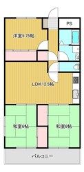 メゾン花北の物件間取画像